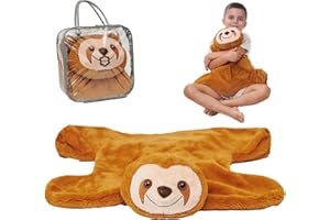 ODOXIA Ważona poduszka na kolana dla dzieci | Uspokajająca i komfortowa | Wazona poduszka na kolana leniwiec | Sensoryczne ważone zwierzęta | Wazona poduszka na kolana do potrzeb sensorycznych | Torba do