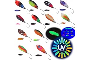 NJORD KALASTUS Messeneuheit 2024 - Set di spoon per trote, ultra leggero (selezionabile 2,5 g/1,7 g), accessori per la pesca alla trota