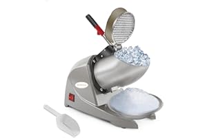 KOFOHON Elektrischer Eisrasierer Maschine,Eisbrecher Eiszerkleinerer,Elektrisch Ice Crusher Machine,Ice Shaver Schnee Maschine Für Haushalt & Handel.(Small)