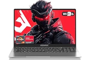 ACEMAGIC 16,1'' Ordinateur Portable Ryzen 8 cœurs avec Boîtier en Métal Ryzen 7 5700U(8C/16T,4,3GHz) Clavier Rétroéclairage PC Portables 16Go Ram Sodimm DDR4x2,512Go M.2 SSD,WiFi 6,BT5.2,Type C
