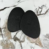 SRTfootcare (SİYAH) Ayakkabı Numara K&uuml;&ccedil;&uuml;ltme Pedi, Deri &Ouml;n Yarım Tabanlık, Stiletto Kaydırmaz Ayakkabı Tabanlığı, 1 &Ccedil;ift (42-