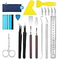 X SIM FITNESSX Plotter Zubehör, 12 Stück Vinyl Jäten Werkzeuge DIY Bastelwerkzeug Set HTV, Cameos, Beschriftung, einschließli