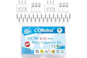 CQRobot JST XH 2,54 mm Tonhöhe 3-Polige Elektronischer Steckverbinder IC Männlich Stecker, Weiblich Buchsengehäuse und T-Crimp-Klemme. 50 Sätze / 250 Teile Kabel-Platine-Adapterkabelbaugruppe.
