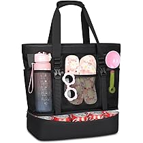 CIRYCASE Strandtasche XXL 54L - Mit Kühlfach & Nassfach Für Familie