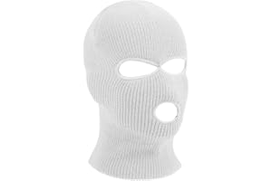HAGOT Balaclava, 3-Loch/ 2-Loch Sturmmaske, Gestrickte Sturmhaube, Skimütze für Motorrad und Fahrrad, Multifunktionsmaske