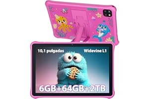 OSCAL Tablet Niños 10 Pulgadas Pad 50 Kids, 6GB + 64GB (TF 2TB) Tablet Infantil, Control Parental, Widevine L1, Tablets Criança WiFi6, Aplicaciones Educativas,Espacio Para Niños,Carcasa Protectora TPU