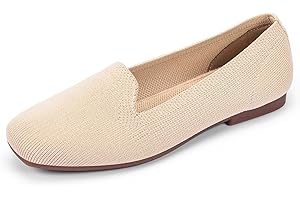 Frank Mully Loafer mit runder Zehenpartie für Damen, Flache, Bequeme Arbeitsschuhe, niedlicher Penny-Loafer zum Hineinschlüpfen, Ballerinas