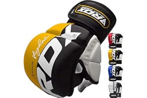 RDX MMA Gants Maya Hide Cuir Entrainement Sparring Art Martiaux Sac De Frappe Combat Kickboxing