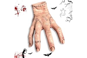 HBSFBH Wednesday Family Thing Hand, Wednesday Eiskaltes Händchen, Wednesday Family Hand, Wednesday Hand Halloween Dekoration, Wednesday Hände Latex, Wednesday Hand Ideal als Gothic & Wednesday Deko