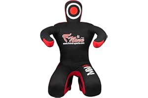 FNINE MMA Judo dummy, Sitting Position for wrestling, brazillian jiu jitsu, mixed martial arts kick boxing, unfilled dummy