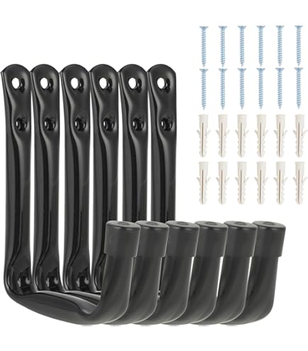 2 Ganci Muro In Acciaio Zincato Per Attrezzi - Supporto Parete Per Garage E Giardino Porta 10kg - Foto 3