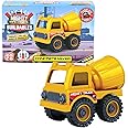 Mighty Machines Buildables-Concrete Mixer|Build & Combine Vehicle|Easy To Build Pull Back & Friction Vehicle|Develop Motor&Cognitive Skills for Kids 3+|Role Play Toy|Birthday&Return Gift|Made In India