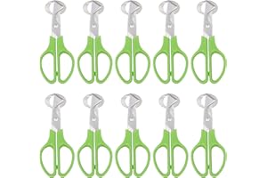 FARM & RANCH Forbici per Uova di Quaglia, Forbici per Uova di Quaglia, In Acciaio Inox, per Tagliare le Uova (10)