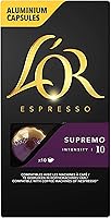 L'Or Espresso Café Supremo - Intensité 10 - 50 Capsules en Aluminium Compatibles avec les Machines Nespresso®* (Lot de...