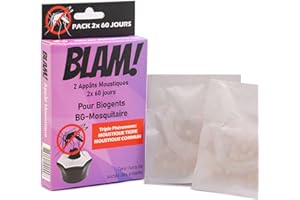 BLAM 2 Appâts Moustiques compatible Biogents BG Mosquitaire et Sweetscent: efficace sur moustique tigres et communs. 2x 60 jours