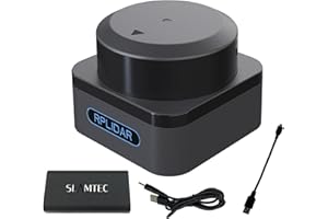 ‎WAYPONDEV WayPonDEV RPLIDAR S3 360 Degree 2D Lidar Sensor 40m Scanning Radius IP65 SLAM ROS LIDAR Scanner Distance Module for Obstacle Avoidance and Navigation of Robots AUV