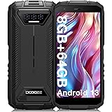 DOOGEE S41T [2024] Rugged Smartphone, 8GB +64GB Telefono Indistruttibile TF 1TB, 6300mAh Android 13 Telefono Cellulare, 13MP 
