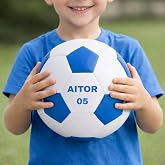 Gen&eacute;rico Personalised Football Size 5 (21.5 cm), Leatherette, 8.5 Inches, Gift for Boy/Girl