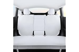 TOPABYTE Rear Car Seat Covers for Tesla Model Y 2023 2024 Breathable Interior Seat Cushion Protector All Season Protection (Without LOGO)