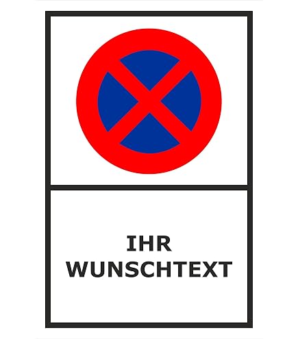 Verkehrsschild 'Parken Verboten' – 30x40 Cm Aus Aluminium (0,5 Mm), StVZO Zugelassen