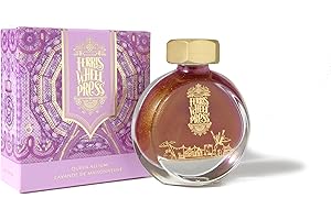 Ferris Wheel Press Fountain Pen Ink, Everyday Ink Collection, Allium Purple with Sparkling Gold, 38ml