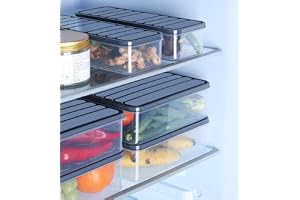 SATVIKAYA Air Tight Plastic Storage Containers Set for Kitchen | Pantry Organizers Kitchen Accessories Items,Fridge Storage B