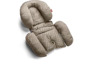 Babyauto BABYPACK - Cojín Reductor Duo - para bebé, Universal para Silla Coche, cucos y Sillas de Paseo - Beige - Dos Piezas (colchoneta y Almohadilla para la Cabeza)