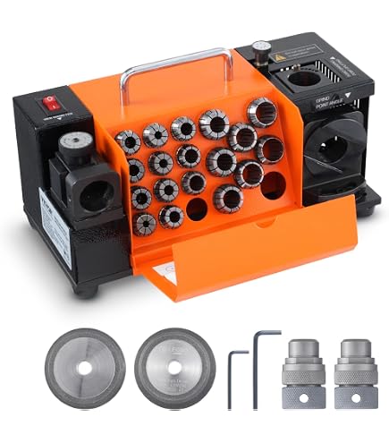 Bohrerschärfer Werkzeug, Bohrerschleifgerät Bohrerschärfgerät, Universal Drill Bit Sharpening Tool, 2 bis 13 mm Drill Bits zum Schleifen 125 mm Schleifer & Winkelschleifer