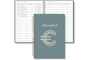 ‎BIROYAL BIROYAL Kassenbuch A5-120 Seiten Haushaltsbuch, Budget Planner & Kassenbücher - Einnahmen Ausgaben Buch - Haushaltsbuch zum Eintragen - Kassenbuch Kleinunternehmer - Ausgaben Tracker Finanzplaner