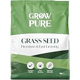 Grass Seed (1kg Covers up to 60 sqm) Fast Growing Grass Seed for Quick Lawn Patch Repair and New Lawns. 1kg Hard Wearing Suit