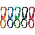 NCEDFYLER JY Small Carabiner Keychain Clip, Spring Snap Hook Round Carabiner Ring for Men Women Backpack Paracord Accessories