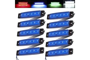 Electrely Luce di Navigazione per Barche, 10 Pezzi 12V Marine Boat Yacht Luce a LED Lampada di Prua Laterale per luci di Prua e di Poppa, luci per Kayak