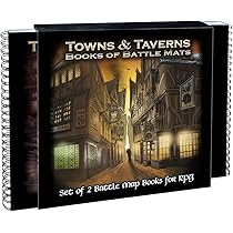 Escenarios De Rol Cyberpunk Giant Book Of Shadow Scar Battle Mats | Loke Battle Mats Con 62 Páginas De Mapas | Compatible Con R. Talsorian Games