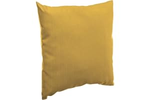 Hespéride - Coussin déco d'extérieur Korai Jaune Moutarde 40x40 cm