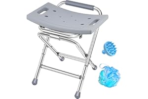 BROSIVE Duschhocker Klappbar, Duschstuhl für die Innendusche, Badestuhl für die Badewanne, Duschhocker für Senioren, 180KG Gewichtskapazität