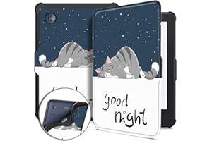 HEISHAYU Funda para Kobo Clara Colour 2024/ Kobo Clara BW 2024/ Kobo Clara 2E 2022, 6" ebook Reader Sleep Cover,Gato