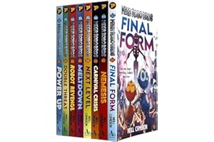 Mega Robo Bros Series Volume 1-7 Books Collection Set By Neil Cameron(Meltdown, Power Up, Double Threat, Carnival Crisis, Next Level, Robot Revenge & Nemesis)