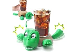 KutaKuta Schildkröte lustige Untersetzer, Lustige Schildkröte Teetasse Matte mit Offenen Augen und Mund Weit & Liftable Limbs, Stress Relief Schildkröte Tabelle Untersetzer für Home Office Gepäck