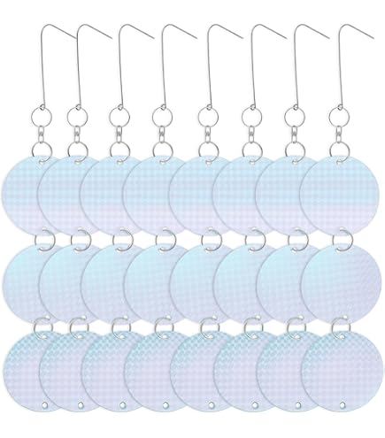 Lot De 3 Ballons Répulsifs Anti-oiseaux - Avec Yeux Réfléchissants Et Bandes - Pour Balcon, Jardin - 7