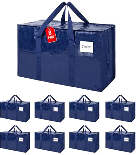 2 borse trasparenti extra resistenti per traslochi, borse portaoggetti per risparmiare spazio | Leroy Merlin