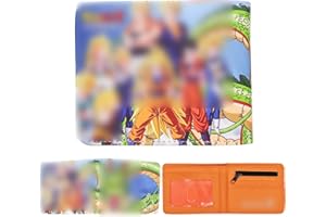 simyron Monedero Chico Carteras para Hombre Monedero de y Esfera del dragón Monedero Piel Hombre Cartera de Cuero Plegable Delgada Superfina PU Cartera para Niños Niña 11.5 x 9 x 2 CM