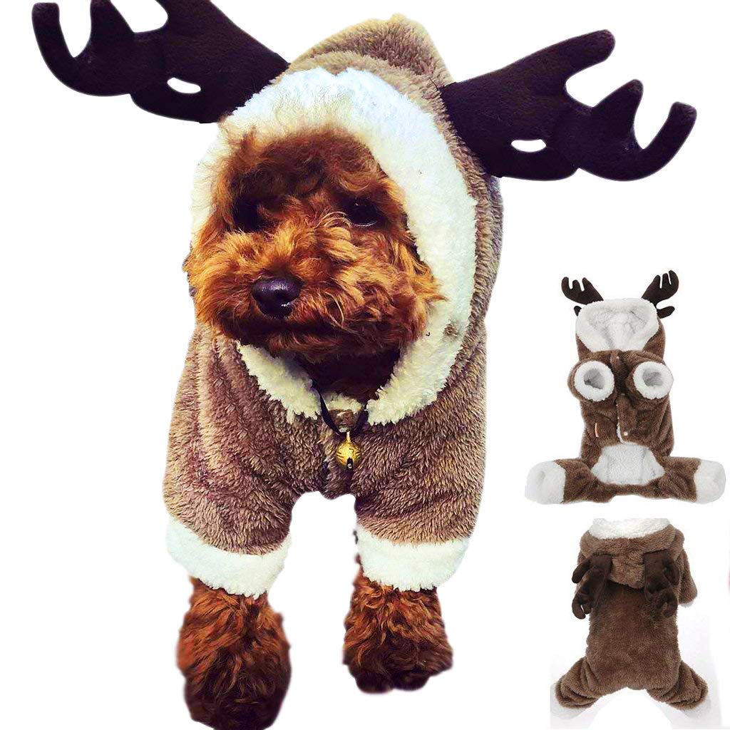 Home Holic Dog Reindeer Outfit Pet Puppy Jerseys Coat for Teddy