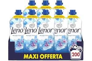 Lenor Ammorbidente Lavatrice Concentrato, 200 Lavaggi (8x25), Risveglio Primaverile, Freschezza Di Lunga Durata E Morbidezza Di Origine Vegetale, Lenzuola Profumate Fino A 1 Settimana (8x525ml)