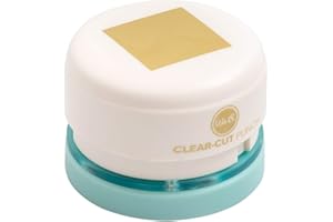 We R Memory Keepers American Crafts 1-inch Clear-Cut Punches-Scrapbooking Tool, Journaling Accessories-Square Puncher, Multi