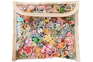 GXGM 100 Piezas Coleteros Pelo Niña Coloridas, Gomas Pelo Niña, Gomas Pelo Bebe, Gomillas Niña de Color Mixto, Accesorios para El Cabello para Bebé, Gomas para El Cabello