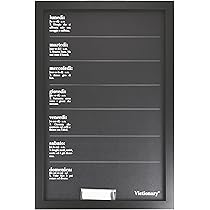 Lavagna Settimanale Da Parete 40x60 Cm - MDF E Ferro Con Gessetti, Victionary - Foto 12