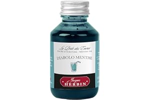 JEAN HERBIN Jacques Herbin 17033T - Flacon d'encre à écrire 100ml - Stylo-plumes, stylos roller - Diabolo menthe