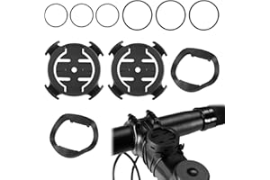 Huybaa 2PCS Supporto per Computer da Bici, Attacco Manubrio Universale per GPS Edge 200/500/520/800, Compatibile con iGPSPORT iGS50 iGS618 e Altri Ciclocomputer (Adatta a Diametri 22-40mm)