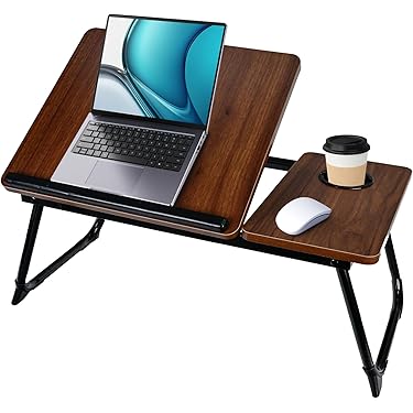 Relaxdays Tavolino Per Laptop, Pieghevole, Letto E Divano 26x63x40 Cm - Foto 2