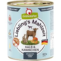 GranataPet Liebling's Mahlzeit Kalb & Kaninchen, Nassfutter für ...